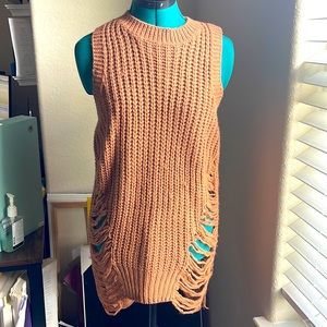 Sleeveless Sweater top